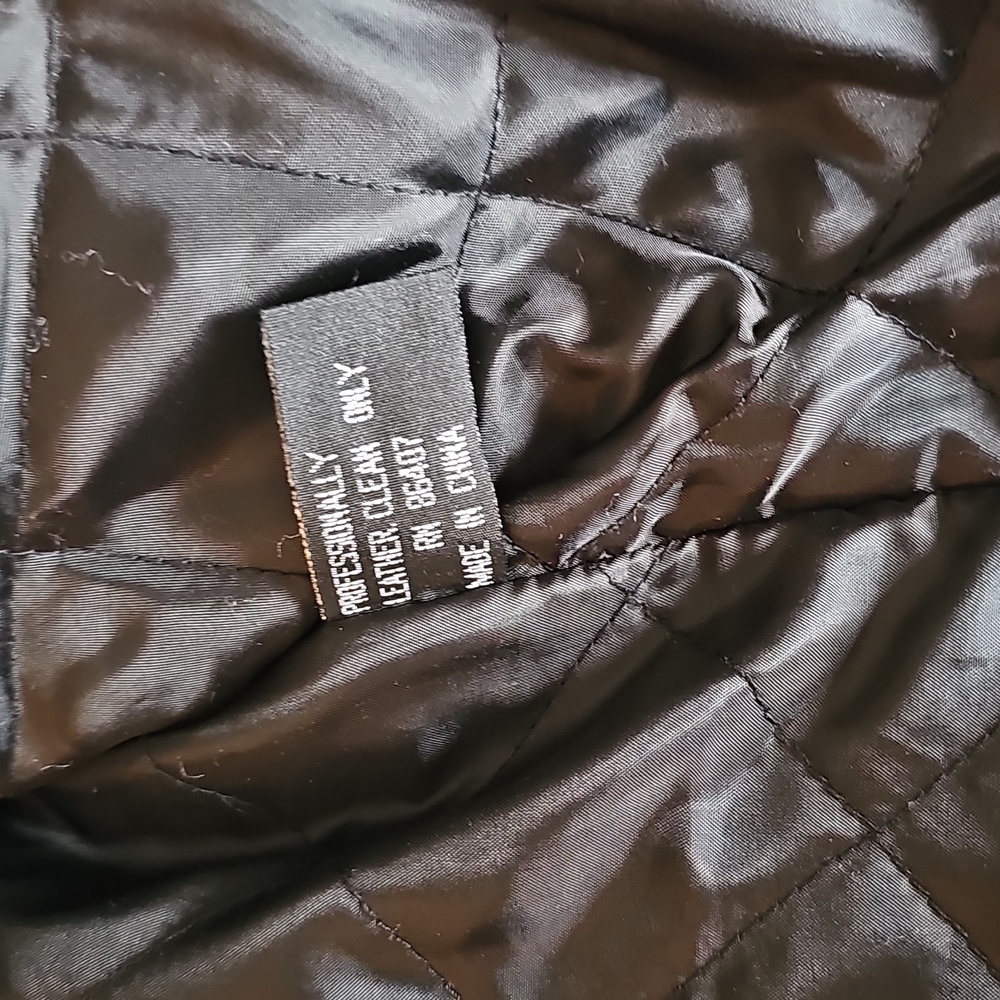 Cycle Leather Jacket XL Pink Gray Black - Picture 5 of 14